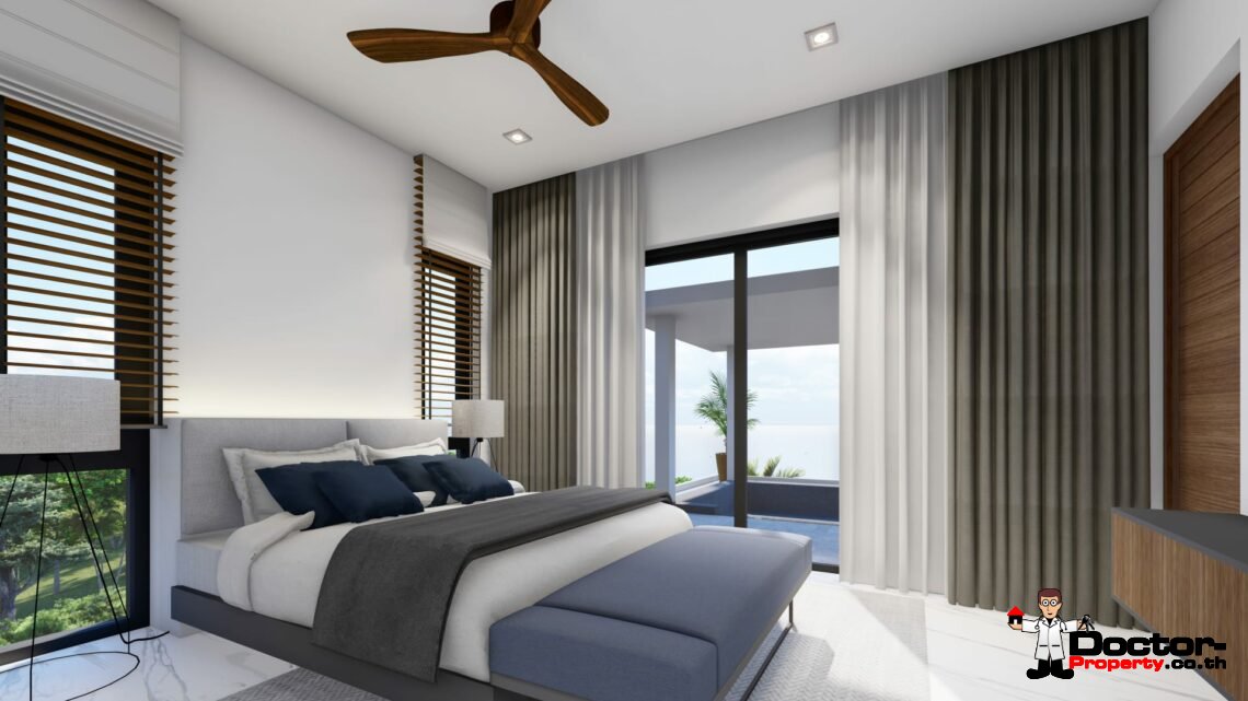 4 Bedroom Pool Villa with Seaview in Chaweng Noi – For Sale